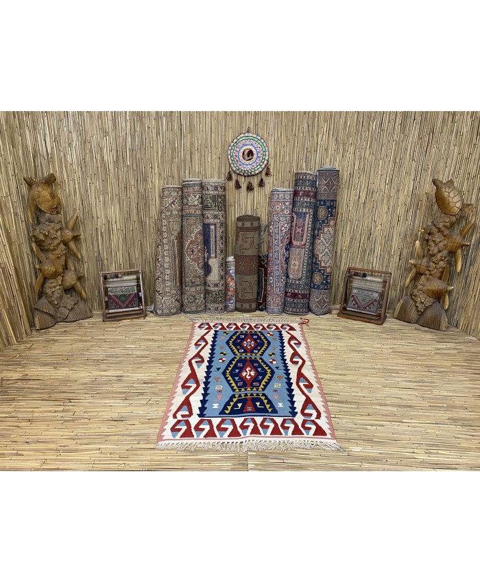 Handmade Turkish Kayseri Acrylic Original Kilim – FREE SHIPPING..!